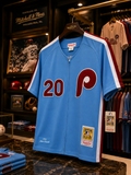 Mitchell & Ness Cooperstown Collection 1983 Mike Schmidt Philadelphia Phillies Authentic Road Jersey (Zip-Front Version) Size 48