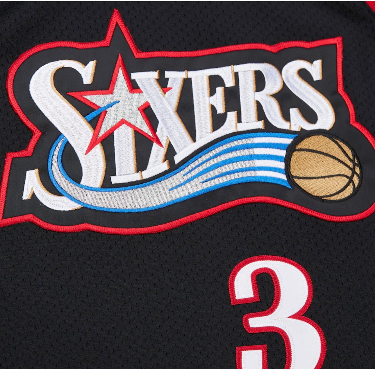 Allen Iverson Mitchell & Ness Hardwood Classics 1997-1998 Philadelphia 76ers Throwback Jersey