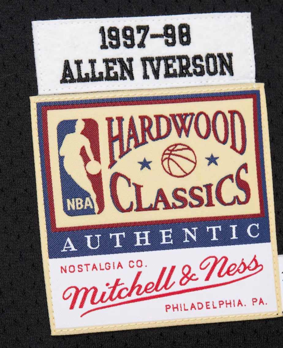 Allen Iverson Mitchell & Ness Hardwood Classics 1997-1998 Philadelphia 76ers Throwback Jersey