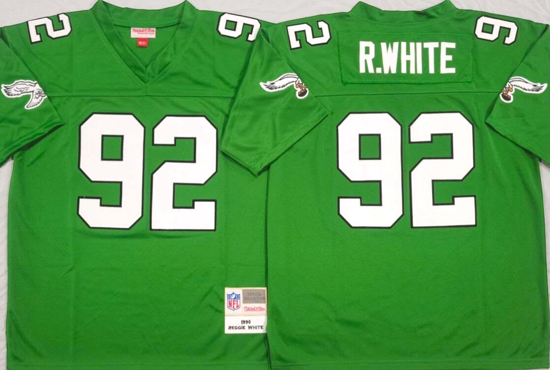 Reggie White Philadelphia Eagles Mitchell & Ness Kelly Green Vintage Throwback