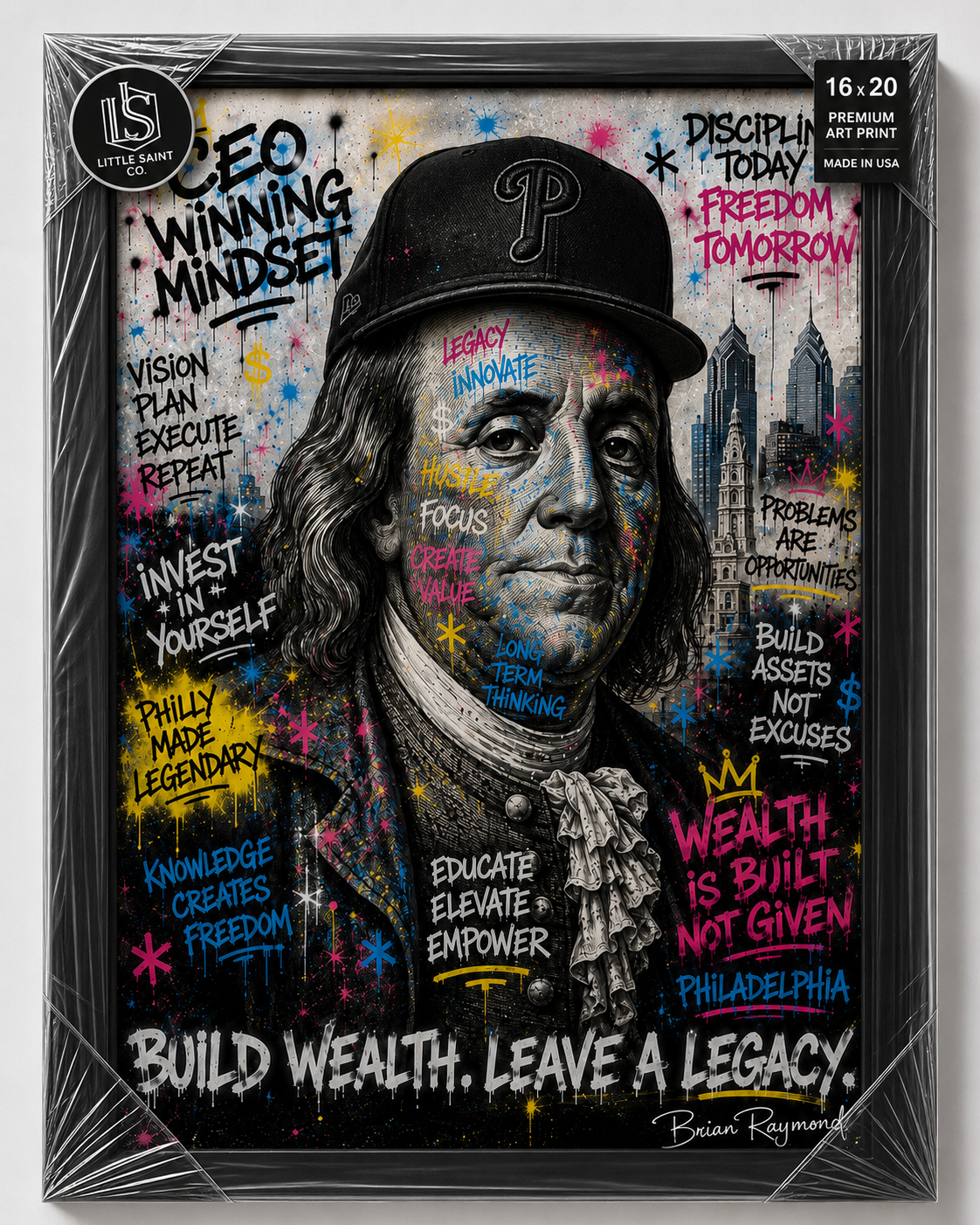 THE EMPIRE COLLECTION
One Collector. One Set. One Legacy.

Created as a single collection representing the three pillars of success:

Wealth. Discipline. Vision.

Three hand-signed 16” x 20” gallery-framed originals by Brian Raymond.