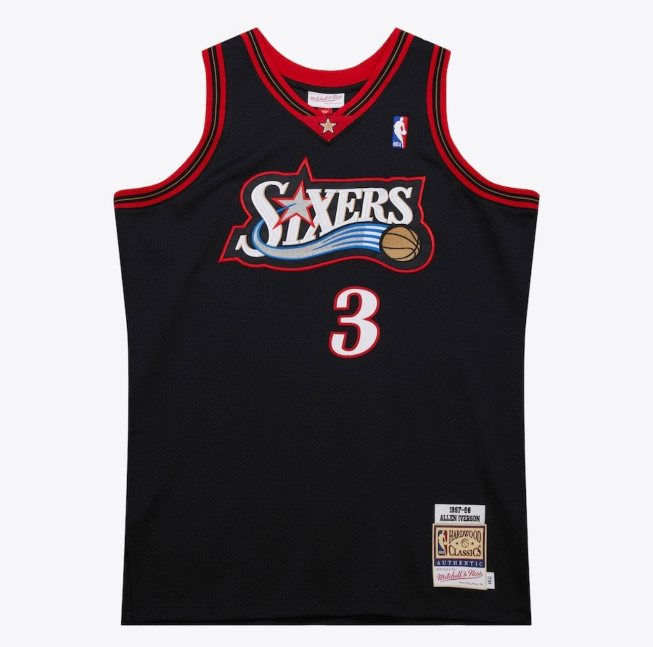 Allen Iverson Mitchell & Ness Hardwood Classics 1997-1998 Philadelphia 76ers Throwback Jersey