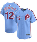 KYLE SCHWARBER NIKE PHILADELPHIA PHILLIES MENS LIGHT BLUE ALT LIMITED BASEBALL JERSEY