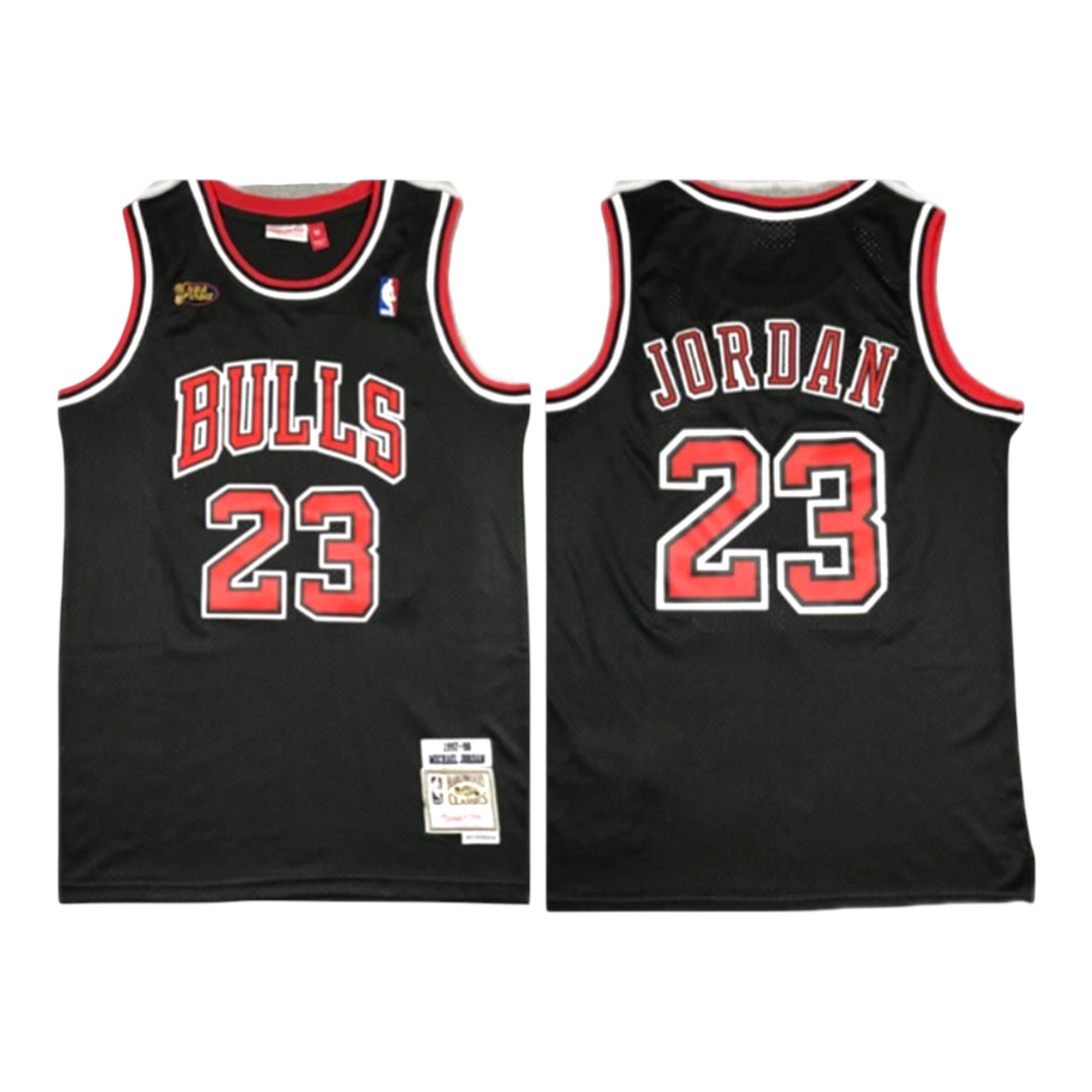 Mitchell & Ness "Hardwood Classics" Michael Jordan 1997-98 Chicago Bulls Black Throwback Jersey