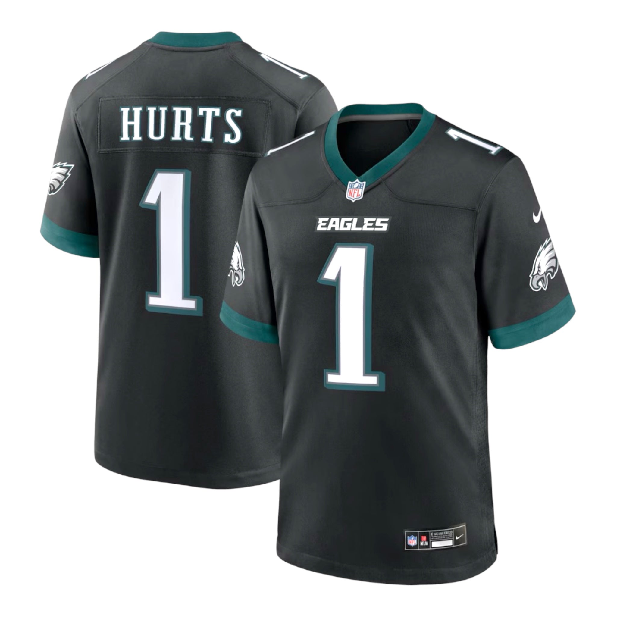 Nike Jalen Hurts Philadelphia Eagles Alternate Black Jersey